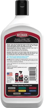 Weiman Ceramic and Glass Cooktop Cleaner and Polish - 20 Ounce - Shines and Protects Glass and Ceramic Smooth Top Ranges with its Gentle Formula - Image 2