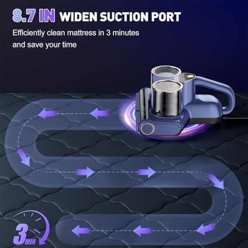 Gxzsk Mattress Vacuum Cleaner, 16kPa Bed Vacuum Cleaner, Handheld Vacuum - Image 5
