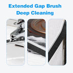 Crevice Cleaning Brush 9-Pack - Heavy Duty Hard Bristle Gap Brush for Deep Cleaning - Ultra-Thin Window Track Cleaning Tool for Shower Grout - Image 4