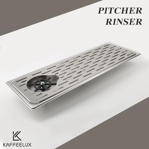 Pitcher Washer, Espresso Washer, Drainage and Drip Tray Stainless Steel Bar Glass Washer is The Sink, and The Cup Spray Washer is The Home Kitchen Hotel Cafe Restaurant (KF25-Silver) - Image 2