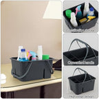 Plastic Portable Cleaning Caddy Organizer Tote with 4 Compartment - Image 4