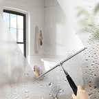 12-51’’ Telescopic Window Squeegee for High Windows, 2-in-1 Window Cleaning Kit with Extra Silicone Blade & Hook, Professional Squeegee for Shower Glass Doors (Window Squeegee Set) - Image 2
