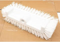 SPARTA Multi-Level Tile Scrub Brush 12" Wide Brush Head, Heavy-Duty Tile Cleaning Brush with End Bristles for Commercial Tiles, Tubs and Floor, Plastic, 12 Inches, White by SPARTA