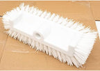 SPARTA Multi-Level Tile Scrub Brush 12" Wide Brush Head, Heavy-Duty Tile Cleaning Brush with End Bristles for Commercial Tiles, Tubs and Floor, Plastic, 12 Inches, White by SPARTA