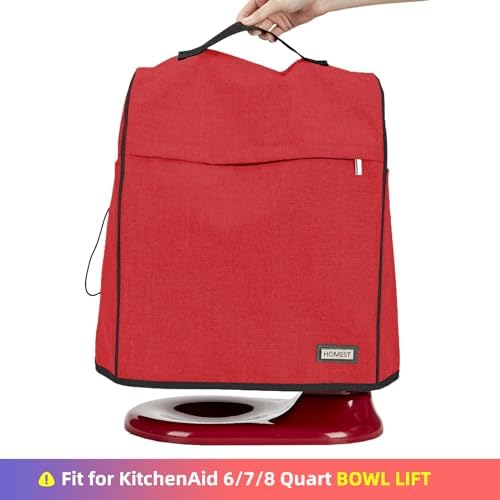 HOMEST Stand Mixer Dust Cover for KitchenAid 6/7/8 Quart Bowl Lift - Image 2