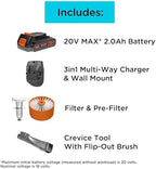 BLACK+DECKER Cordless Vacuum, Powerseries Extreme, Stick Vacuum Cordless Rechargeable, Interchangeable Floorhead with Crevice Attachment, 3 Speed Control, Lightweight, Blue (BSV2020G) - Image 2