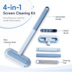 2026 New Window Screen Cleaning Brush, 4-in-1 Multi-Functional Cleaning Tool, Screen Cleaning Brush, Mesh Screen Cleaner, Gentle for Cleaning Dust and Hair - Image 2