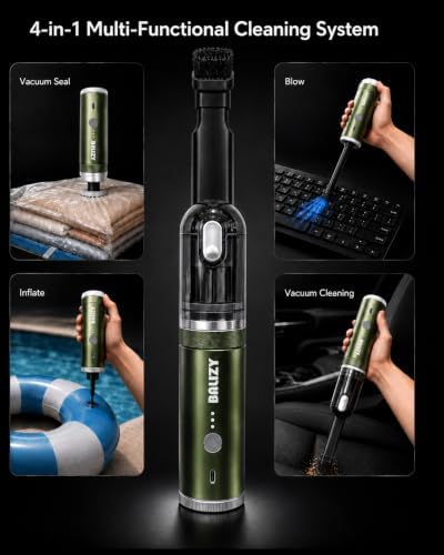 Handheld Vacuum，4-in-1 Cordless Car Vacuum Cleaner&Air Blower,Green - Image 4