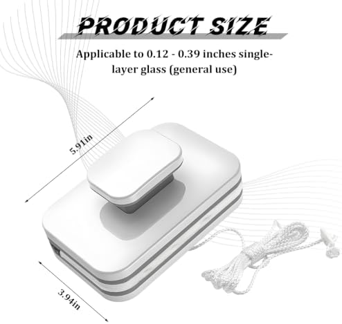 Magnetic Double-Sided Windshield Cleaner with Anti-Fall Rope - Image 2