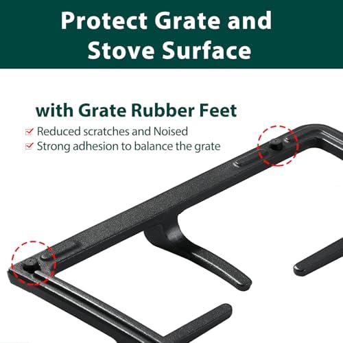 AEB73125001 Stove Grates Replacement Parts for LG 5 Burner Gas Stove Grates Cast Iron Wok Support Burner Wok Grate 19.6’’ x 10.6’’ Side Surface Burner LRG3061ST/01 LRG3061BD Stovetop Range Grate 1 Pcs - Image 6
