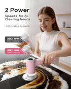 PUFTEM Electric Shower Scrubber, Cordless Bathroom Scrubber, Dual Direction - Image 4