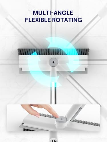 3 in 1 Floor Scrub Brush with Long Handle, Multi-Angle Swivel Head - Image 2