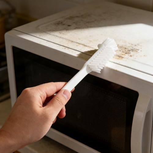 5pcs Microwave Cleaning Tool with Angled Head and Ergonomic Handle Plastic Toaster Cleaning Brush and High-Temperature Resistance for Daily Microwave and Kitchen Appliance - Image 5
