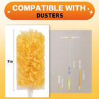 Heavy Duty Duster Refills, Unscented Disposable Dusters Kit for Cleaning Dusting Furniture Blind Ceiling Fan, Multi Surface 360 Feather Duster (100) - Image 4