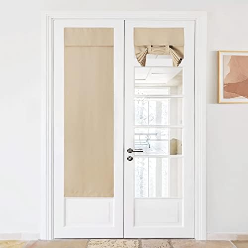 NICETOWN Blackout Door Curtain for French Front Door Windoew by NICETOWN
