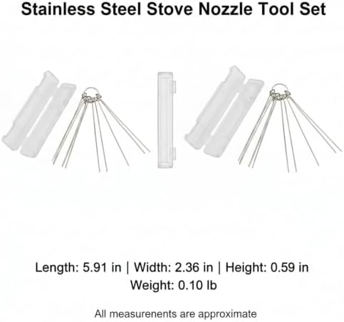 Stainless Steel Stove Nozzle Tool Set, Burner Jet Accessory for Gas Cooktop - Image 7