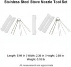 Stainless Steel Stove Nozzle Tool Set, Burner Jet Accessory for Gas Cooktop - Image 7
