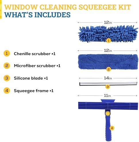 KLEEN HANDLER 2-in-1 Window Squeegee Cleaning Combo - Image 2