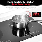4PCS Induction Cooktop Mat Set, Silicone Fiberglass Magnetic Stove Scratch Protector, 450°F Heat Resistant Non-Slip Pads Prevent Pot Sliding for Safe Cooking,Black - Image 6