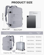 coofay Vacuum Backpack Travel with Pump Vacpack Travel Backpack with Vacuum System Mochila de Viaje Compresion al Vacio Easyvacpack Airbag Backpacks for Traveling Carry on Luggage - Image 4