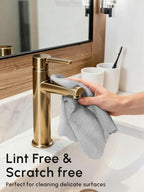 Microfiber Cleaning Cloths Roll 225 Pack 12x12 Inch Lint Free - Image 4