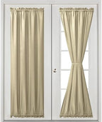 Hiasan French Door Curtains Privacy, Khaki, 24W x 72L, 1 Panel - Image 2