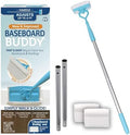 Baseboard Buddy | Lightweight Home Cleaning Essential, Perfect for Baseboards, Moldings & Walls, Glide & Wipe Trapping & Locking Dirt & Dust | As Seen on TV, (1 Baseboard Buddy & 3 Reusable Pads) by BaseboardBuddy