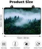Heat-resistant Stove Top Cover - 28.5" X 20.5" Cooktop Protector Covers, Scratch-resistant Washable Pad Kitchen Countertop Mat (Woods, 28.5" x 20.5") - Image 2
