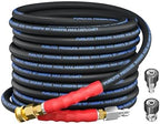3/8'' Pressure Washer Hose 4800PSI, Kink Resistant Hose 50FT by PURILITZS