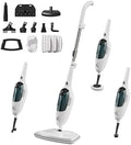 JOYMOOP Steam Mop & Handheld Steam Cleaner, 1100W Electric Steam Cleaner for Home, Fast Heat 20s, Adjustable Steam, Detachable Water Tank, 11 Accessories for Floors, Windows, Clothes by JOYMOOP