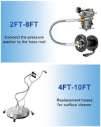 3FT Pressure Washer Whip Hose 3/8'' ID - Image 6