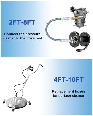 10FT Pressure Washer Whip Hose 3/8'' ID. - Image 3