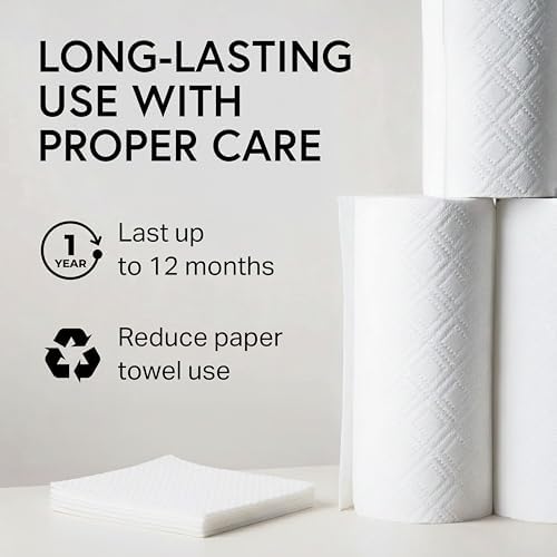 Swedish Wholesale Dishcloths Reusable 8" x 7" Sponge Cloths, Bulk 10 Pack of High Absorbent Cellulose Dish & Kitchen Cleaning Hand Towels, Wring to Dry & Machine Wash, Odor Resistant, Red - Image 6