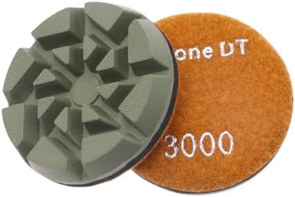 Diamond Polishing Pucks for Floor Grinding Machine, 3 Inch Resin Bond Discs for Concrete, Terrazzo, Marble, Granite, 3000#, 9PCS - Image 2