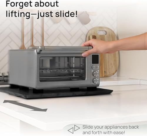 Ibyx Appliance Slider, Sliding Tray for Coffee Maker, 21 x 15 in, Black - Image 3
