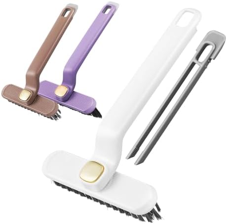PRETYZOOM 3pcs Grout Cleaning Brush Hard Scrubbing Tool for Tile Shower Bathtub Gap Crevice Cleaning Rotatable Head Brush for Easy Use by PRETYZOOM