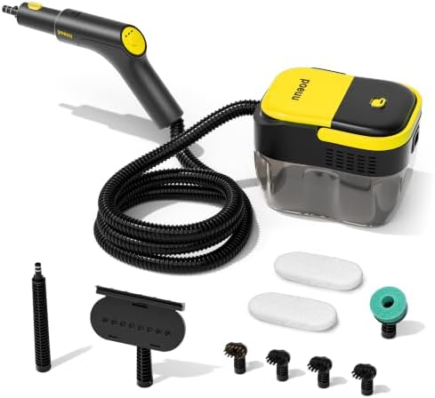 Steam Cleaner for Home, 10s Heat-Up,3 Level Adjustable Handle,1.69 Qt Tank by Unknown