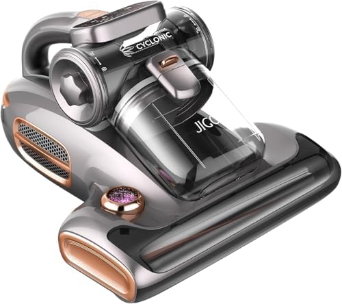 JIGOO T600 Bed Mattress Vacuum Cleaner with UV-C Light, 15Kpa Suction, 700W by DeepCleanTheUnseen-JIGOO