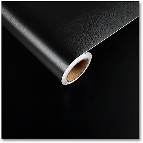 CRE8TIVE 36"x354" Large Size Brushed Black Stainless Steel Contact Paper by CRE8TIVE