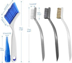 Crevice Cleaning Brush Set for Kitchen & Window Tracks, 4-Piece - Image 2