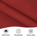 Vatge Christmas Red French Door Curtains - Festive Holiday Door Decor for Door Window, 1 Panel, W25 x L72, Red - Image 5