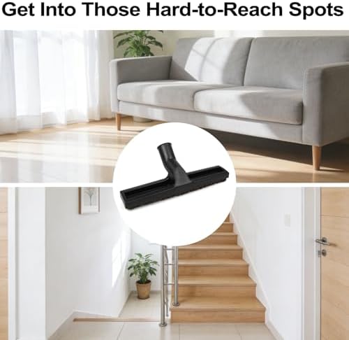 ANBOO 32mm 1 1/4 inches Vacuum Hardwood Floor Attachment Accessories Deluxe Extra Large Hardwood Brush 1-1/4inch Multi Surface Vacuum Attachments 360 Degrees Swivel Head Hard Floor Brush - Image 4