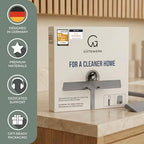 GÜTEWERK Silicone Shower Squeegee with 3-in-1 No-Drill Mount, Grey, 11'' - Image 5