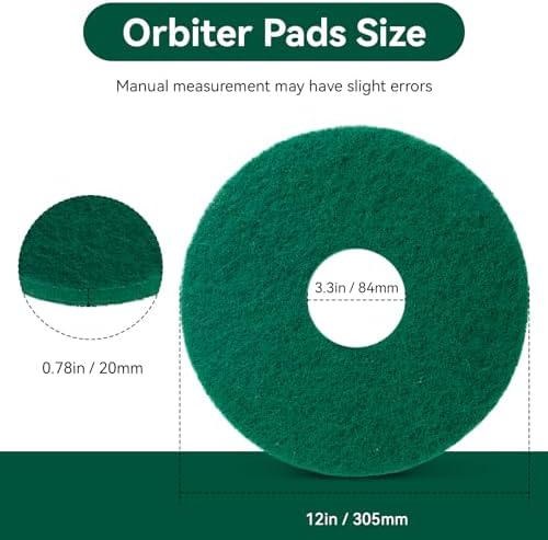 12 Inch Cleaning Orbiter Pads 437.056 for Oreck 550MC Orbiter Floor Machine - Image 3