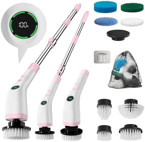 Electric Bathroom Cleaning Brush Cordless Shower Scrubber SD-CTB01 by Swyprrix