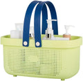 Portable Shower Caddy Basket with Handles Plastic Storage Basket ‌Yellow by JiatuA