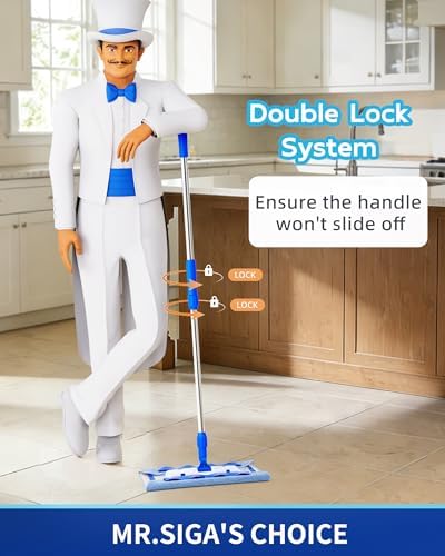 MR.SIGA Professional Microfiber Mop for Hardwood, Laminate Floor Cleaning - Image 2