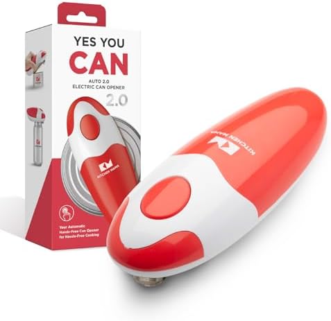 Kitchen Mama Auto 2.0 Electric Can Opener, Red by KitchenMama