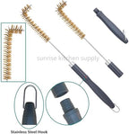 SUNRISE Fryer Brush with Long Handle (Brass with Plastic Handle, L Brush) - Image 4