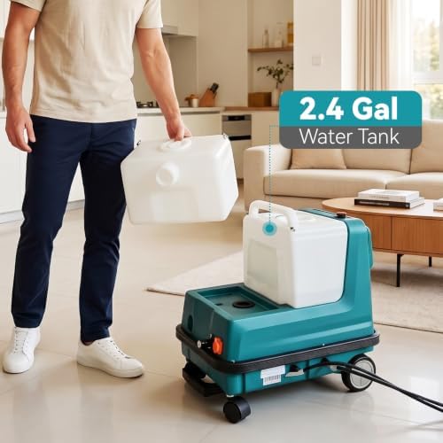 Commercial Carpet Cleaner Machine With Steam 2.4 Gal, 356°F - Image 4
